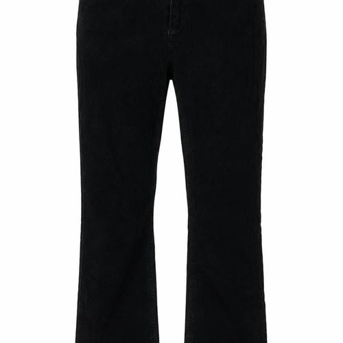BDG Womens Black Cotton Trousers Size 28 in L30 in Regular Zip - Distressed Hem