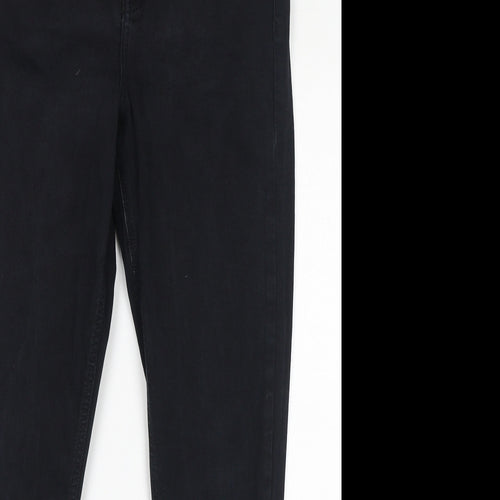 Topshop Womens Black Cotton Skinny Jeans Size 30 in L30 in Regular Zip