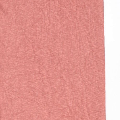 FOREVER 21 Womens Pink Rayon T-Shirt Dress Size M Scoop Neck Pullover