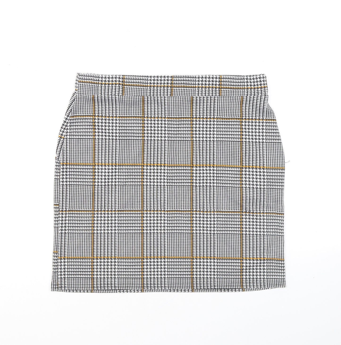 Select Womens Multicoloured Plaid Polyester Mini Skirt Size 14 - Pockets