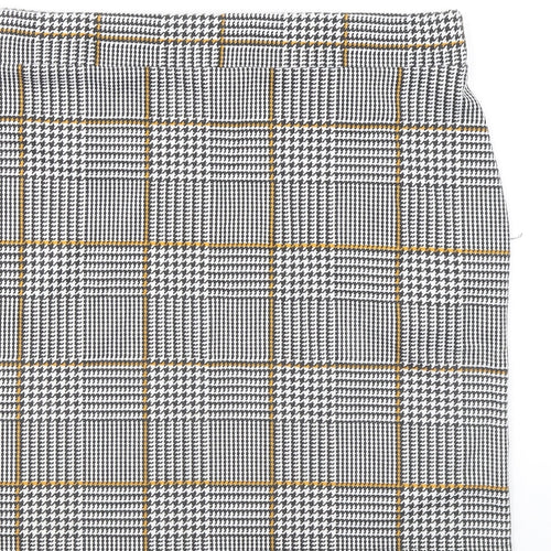 Select Womens Multicoloured Plaid Polyester Mini Skirt Size 14 - Pockets
