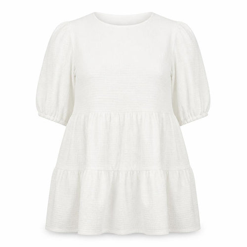 Apricot Womens White Polyester Ball Gown Size 14 Round Neck Pullover