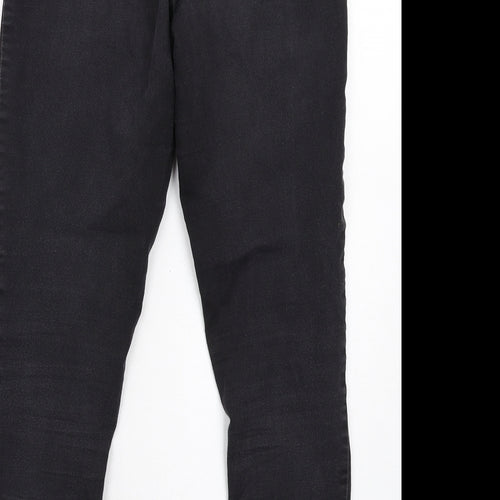 Marks and Spencer Womens Grey Cotton Jegging Jeans Size 12 L28 in Regular