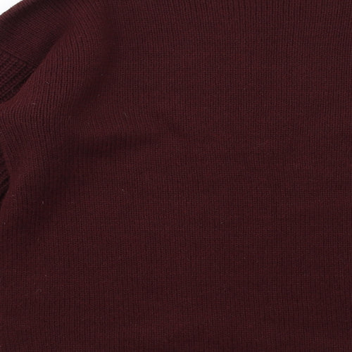 Dorothy Perkins Womens Purple Crew Neck Acrylic Pullover Jumper Size 8