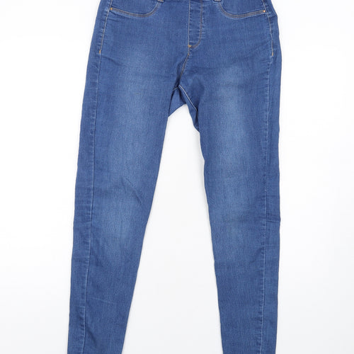 Dorothy Perkins Womens Blue Cotton Jegging Jeans Size 10 L30 in Regular