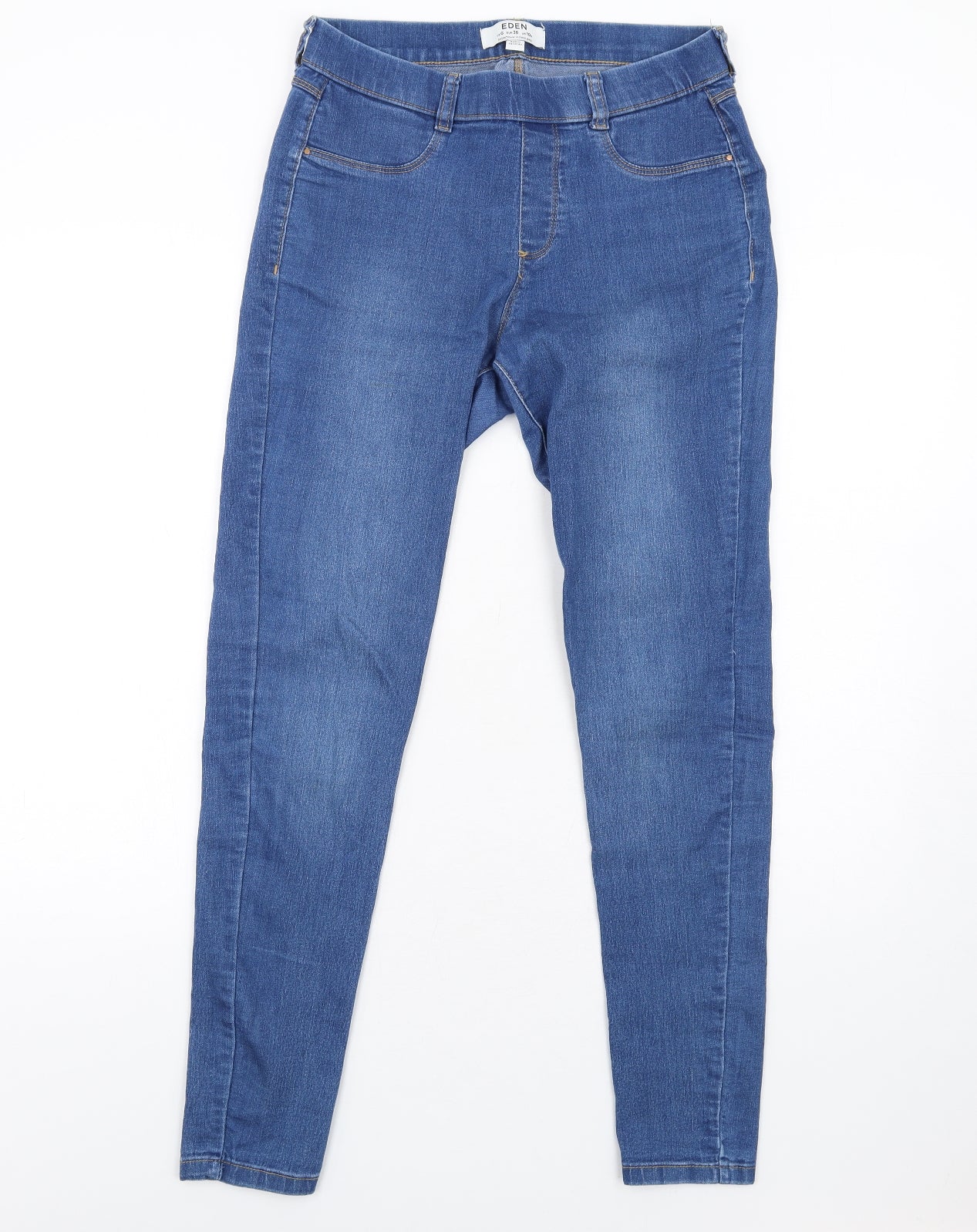 Dorothy Perkins Womens Blue Cotton Jegging Jeans Size 10 L30 in Regular