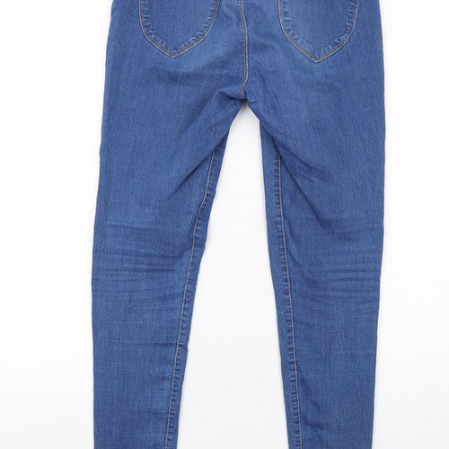Dorothy Perkins Womens Blue Cotton Jegging Jeans Size 10 L30 in Regular