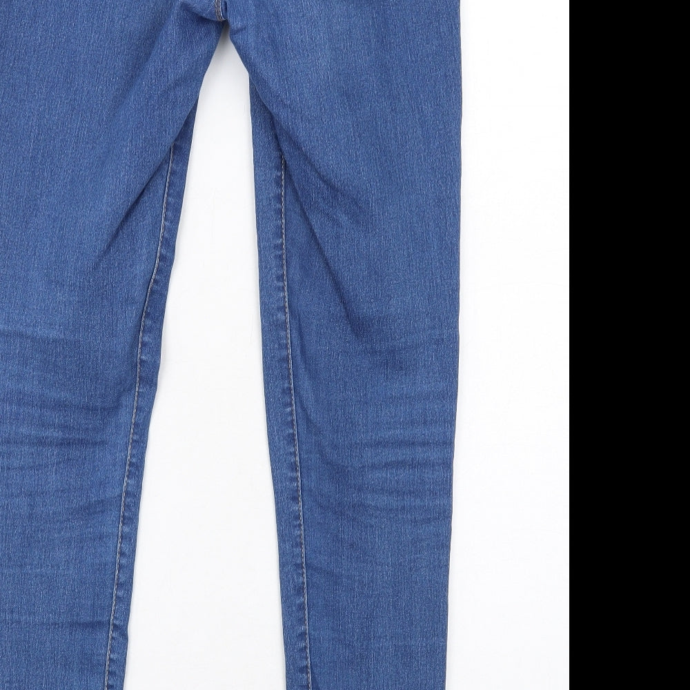Dorothy Perkins Womens Blue Cotton Jegging Jeans Size 10 L30 in Regular