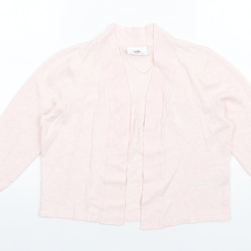 Wallis Womens Pink V-Neck Viscose Cardigan Jumper Size S