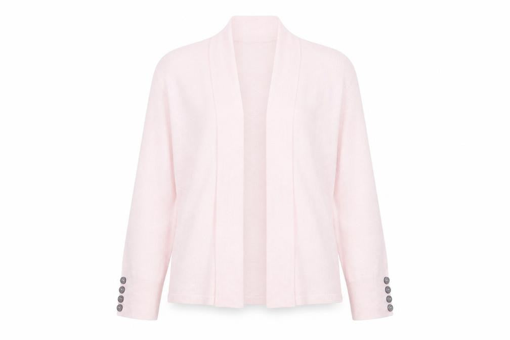 Wallis Womens Pink V-Neck Viscose Cardigan Jumper Size S