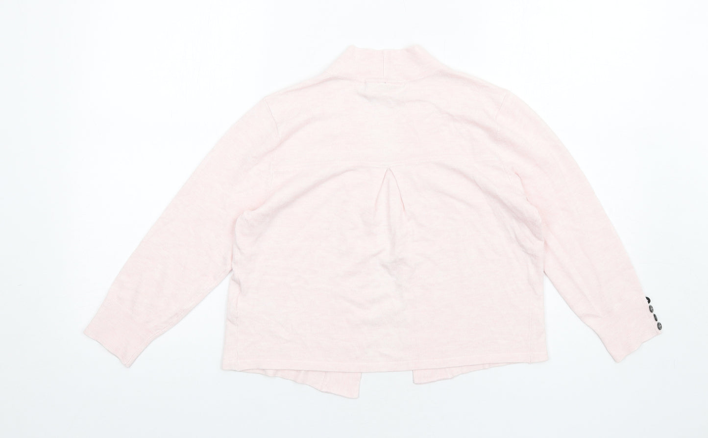 Wallis Womens Pink V-Neck Viscose Cardigan Jumper Size S