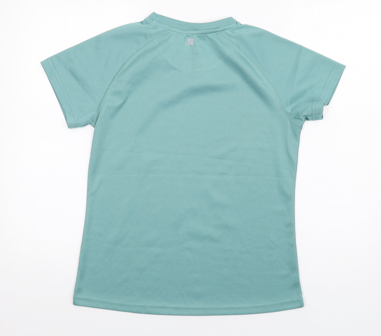 Mountain Warehouse Womens Green Polyester Basic T-Shirt Size 12 Round Neck Pullover