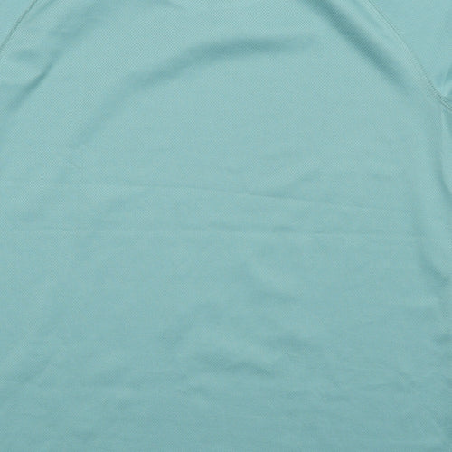 Mountain Warehouse Womens Green Polyester Basic T-Shirt Size 12 Round Neck Pullover