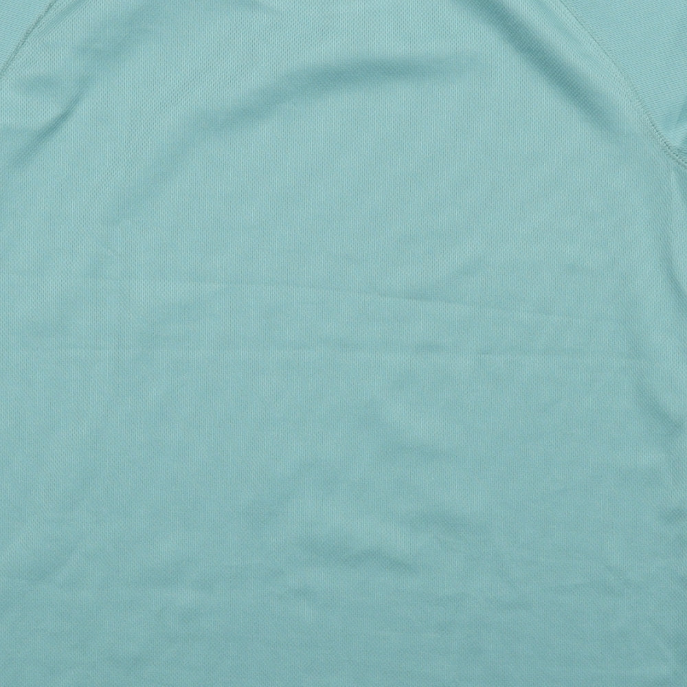 Mountain Warehouse Womens Green Polyester Basic T-Shirt Size 12 Round Neck Pullover