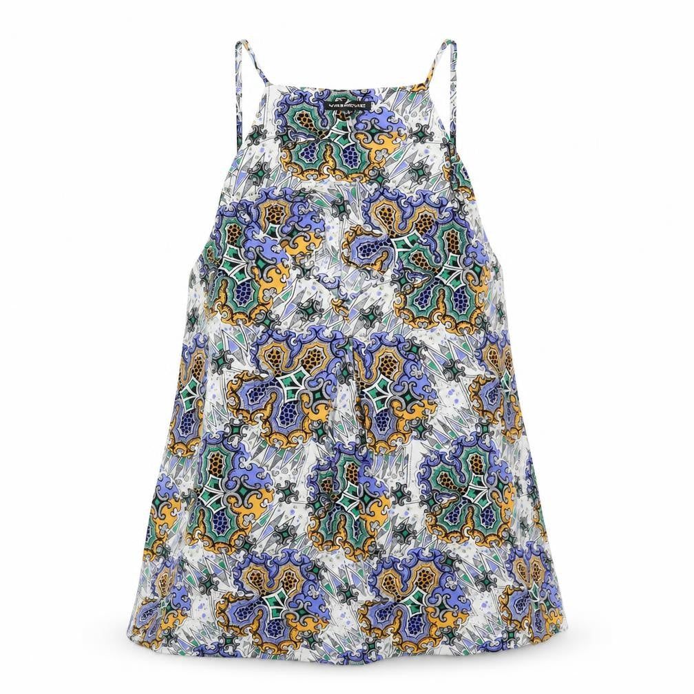 Warehouse Womens Multicoloured Paisley Viscose Camisole Tank Size 12 V-Neck