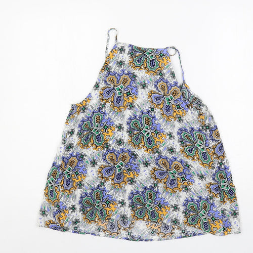 Warehouse Womens Multicoloured Paisley Viscose Camisole Tank Size 12 V-Neck