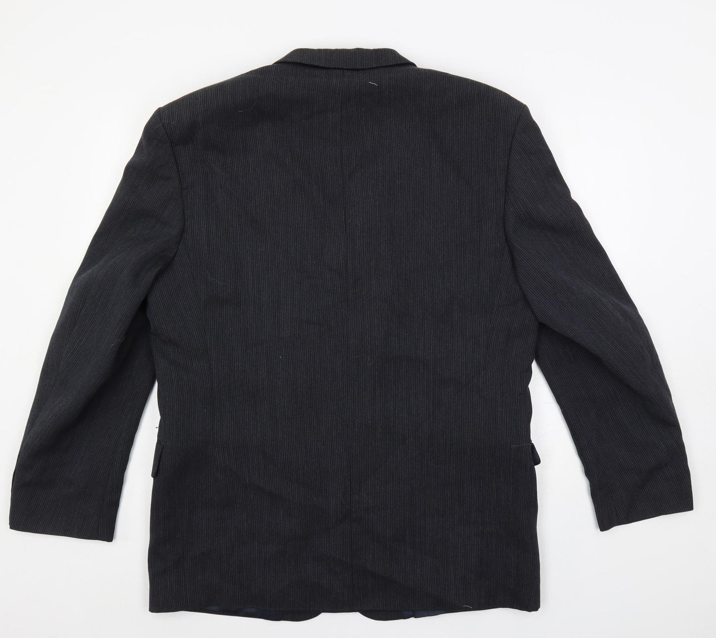 AW Trench Mens Blue Wool Jacket Blazer Size 44 Regular