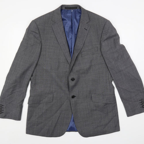 Marks and Spencer Mens Grey Wool Jacket Suit Jacket Size 42 Regular