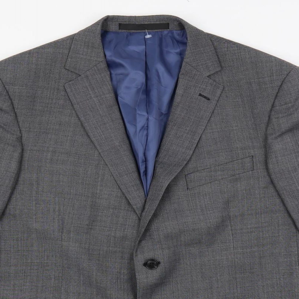 Marks and Spencer Mens Grey Wool Jacket Suit Jacket Size 42 Regular