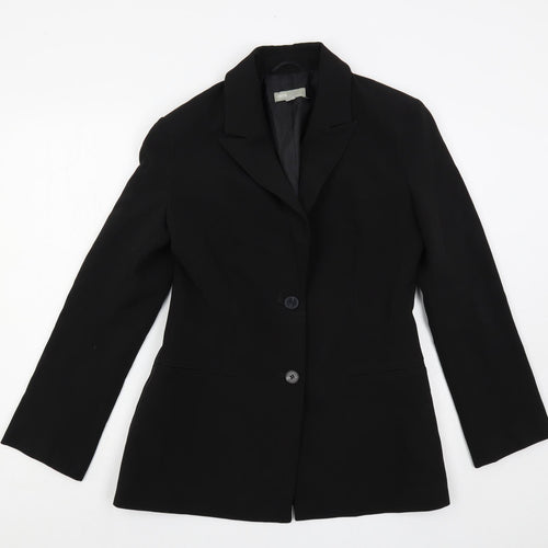 ASOS Womens Black Jacket Blazer Size 12 Button