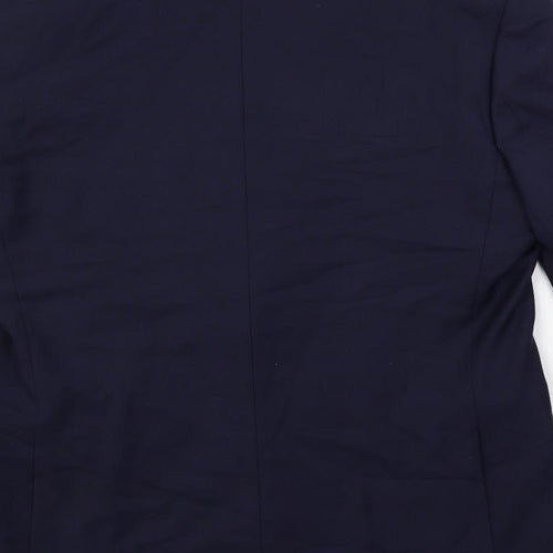 Marks and Spencer Mens Blue Polyester Jacket Suit Jacket Size 38 Regular