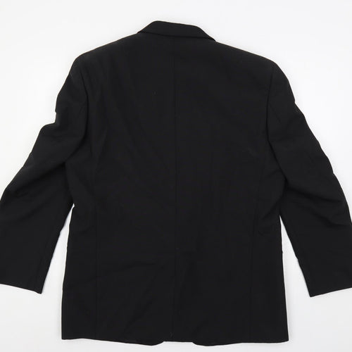 Scott & Taylor Mens Black Polyester Tuxedo Suit Jacket Size 42 Regular