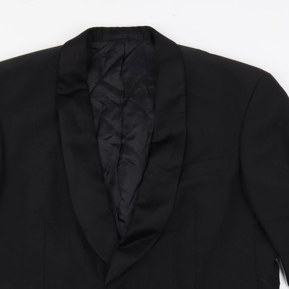 Scott & Taylor Mens Black Polyester Tuxedo Suit Jacket Size 42 Regular