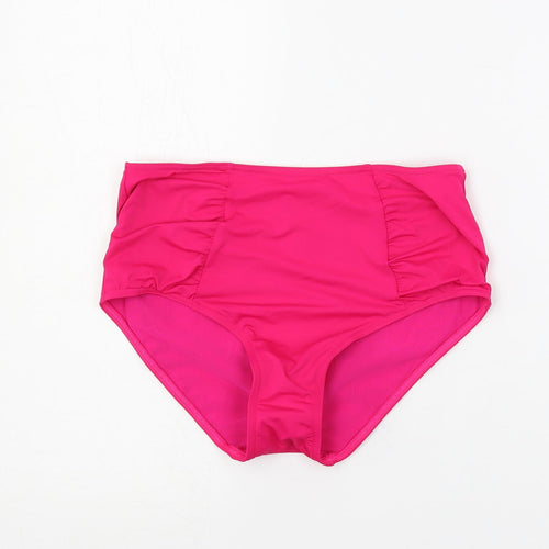 Marks and Spencer Womens Pink Ramie Swim Bottom Size 12