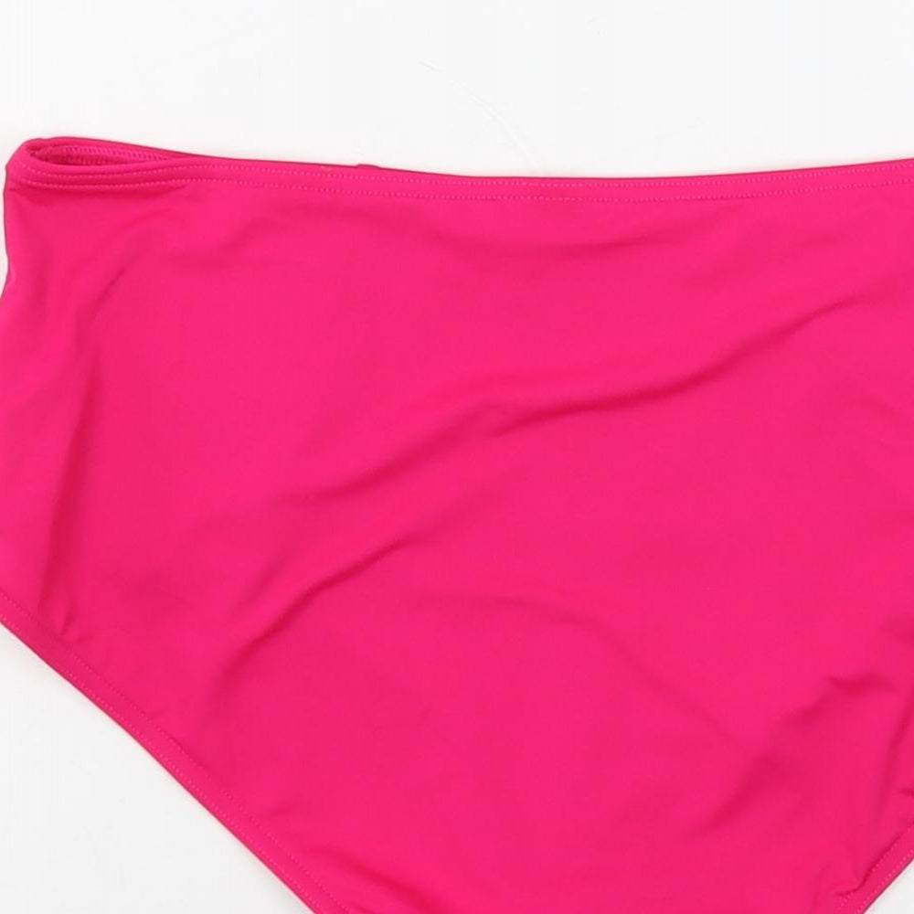 Marks and Spencer Womens Pink Ramie Swim Bottom Size 12