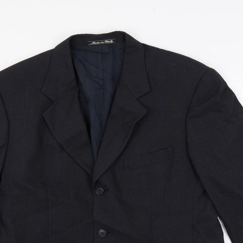 Marks and Spencer Mens Blue Wool Jacket Suit Jacket Size 38 Regular