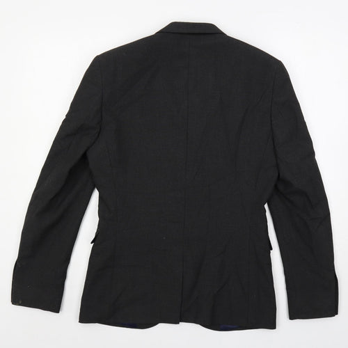 NEXT Mens Grey Polyester Jacket Suit Jacket Size 38 Regular