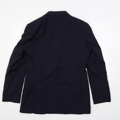 Marks and Spencer Mens Blue Wool Jacket Suit Jacket Size 40 Regular