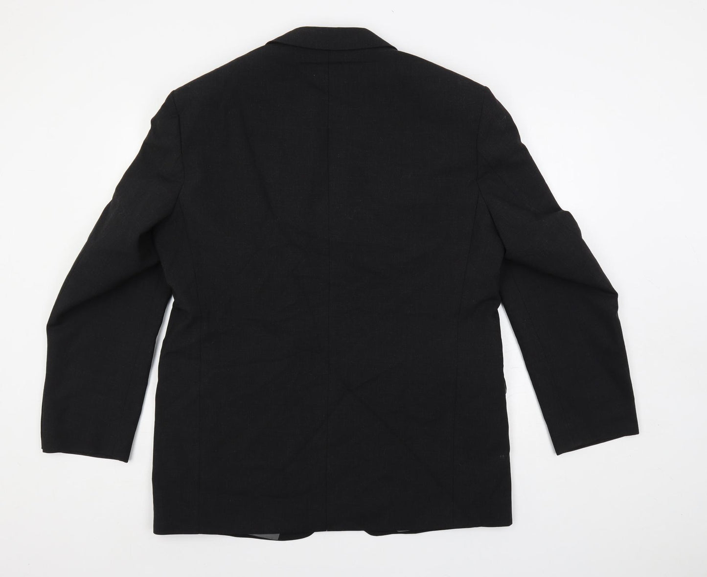 Marks and Spencer Mens Black Wool Jacket Suit Jacket Size 42 Regular