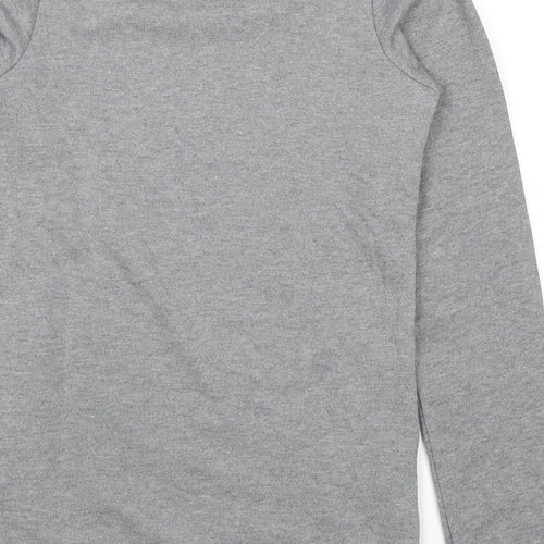 Tchibo Girls Grey Cotton Pullover Sweatshirt Size 13-14 Years Pullover - Pockets