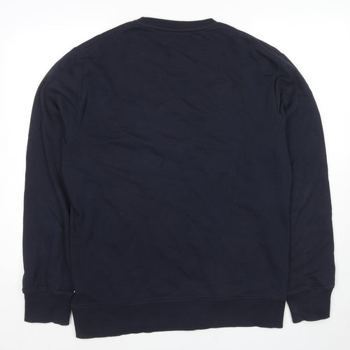 US Polo Assn. Mens Blue Cotton Pullover Sweatshirt Size L - Logo