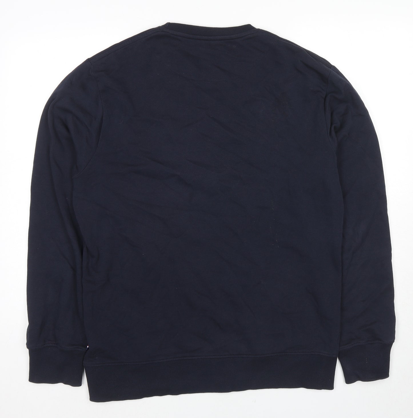 US Polo Assn. Mens Blue Cotton Pullover Sweatshirt Size L - Logo