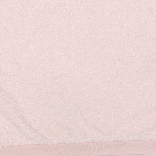 Topshop Womens Pink Cotton Pullover Sweatshirt Size 12 Pullover