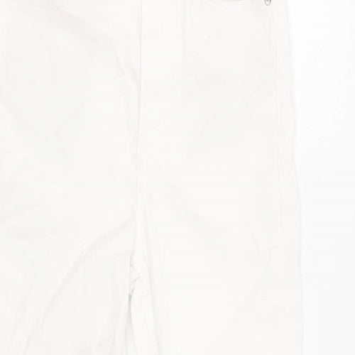 Marks and Spencer Womens White Cotton Skinny Jeans Size 6 L21 in Regular Button