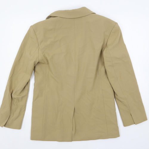 Marks and Spencer Womens Beige Jacket Blazer Size 8 Button