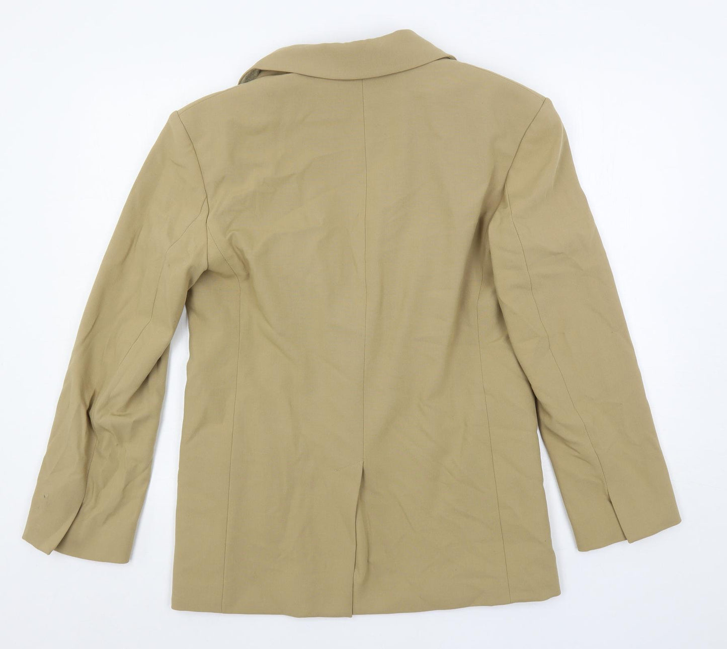 Marks and Spencer Womens Beige Jacket Blazer Size 8 Button