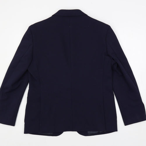 Marks and Spencer Mens Blue Polyamide Jacket Blazer Size 40 Regular
