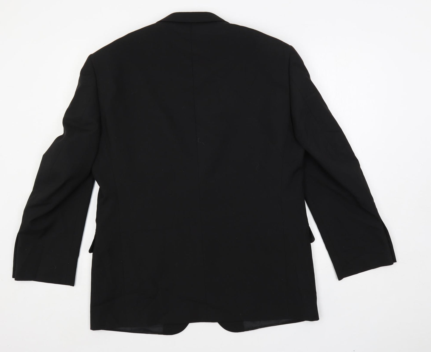 Marks and Spencer Mens Black Polyester Tuxedo Suit Jacket Size 40 Regular