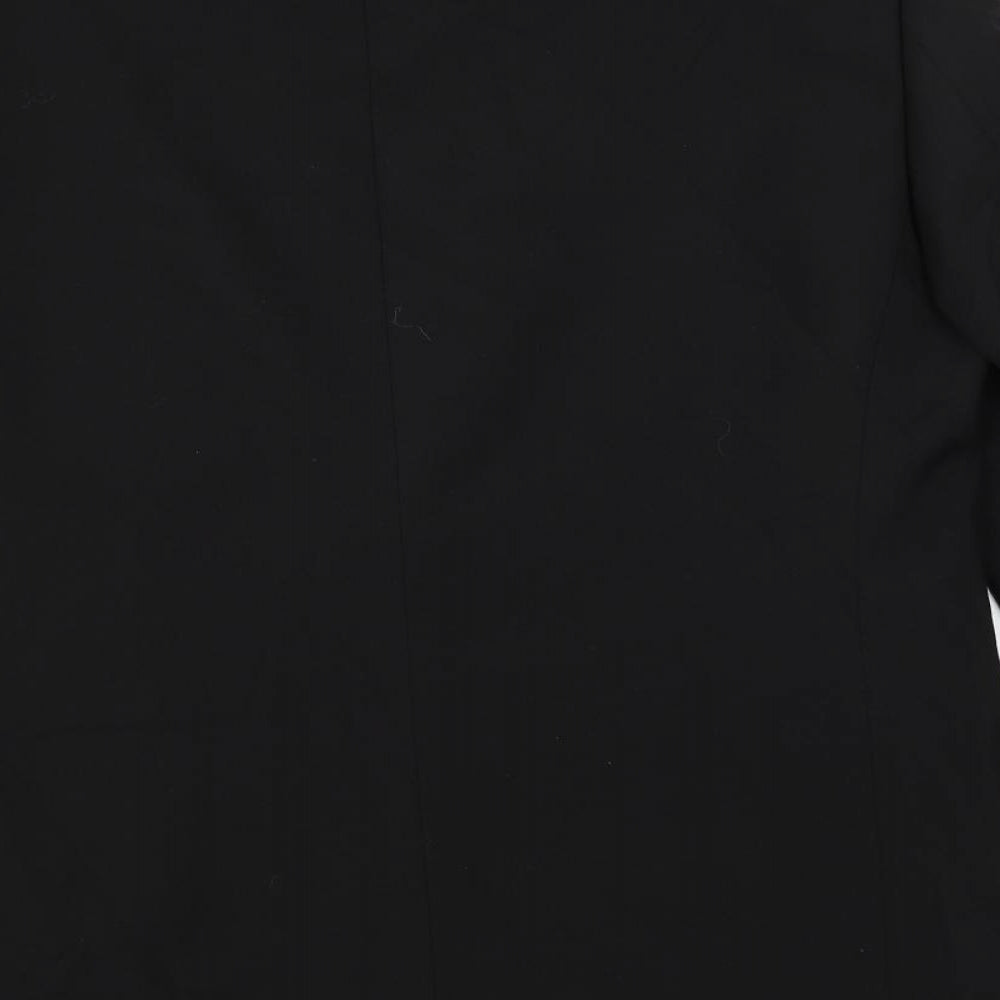 Marks and Spencer Mens Black Polyester Tuxedo Suit Jacket Size 40 Regular