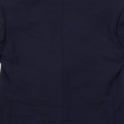Marks and Spencer Mens Blue Polyester Jacket Suit Jacket Size 38 Regular