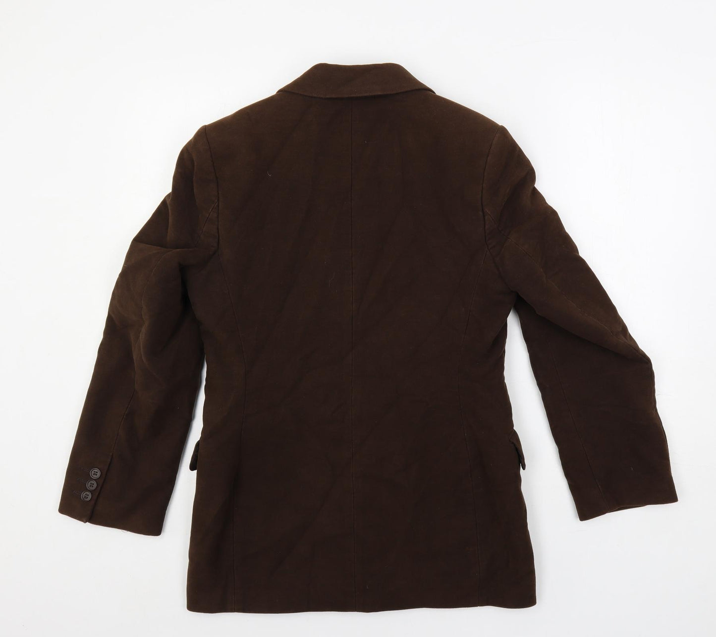 Racing Green Womens Brown Jacket Blazer Size 10 Button