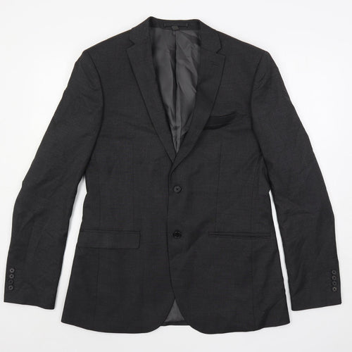 Marks and Spencer Mens Grey Polyester Jacket Suit Jacket Size 42 Regular