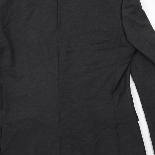 Marks and Spencer Mens Grey Polyester Jacket Suit Jacket Size 42 Regular