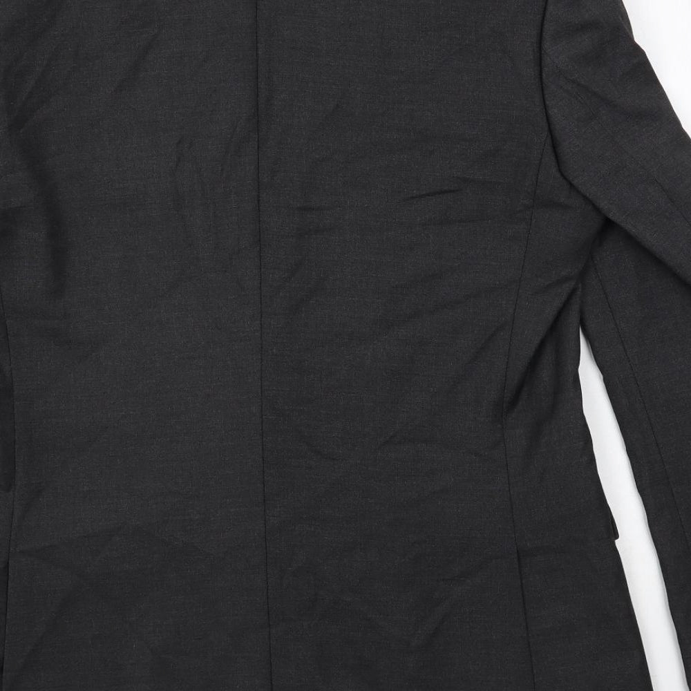 Marks and Spencer Mens Grey Polyester Jacket Suit Jacket Size 42 Regular