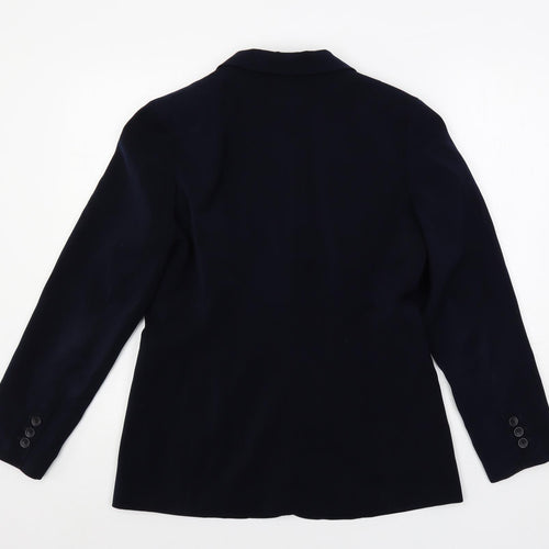 Lakeland Womens Blue Jacket Blazer Size 12 Button