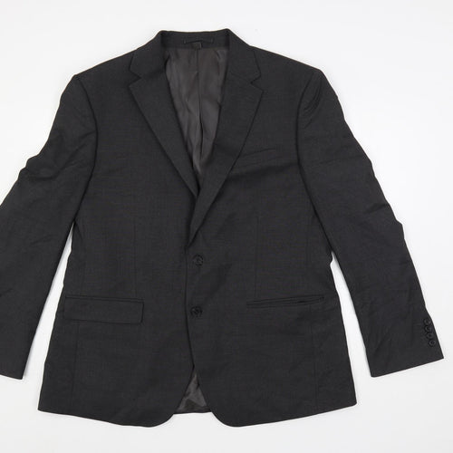 Marks and Spencer Mens Grey Polyester Jacket Suit Jacket Size 44 Regular
